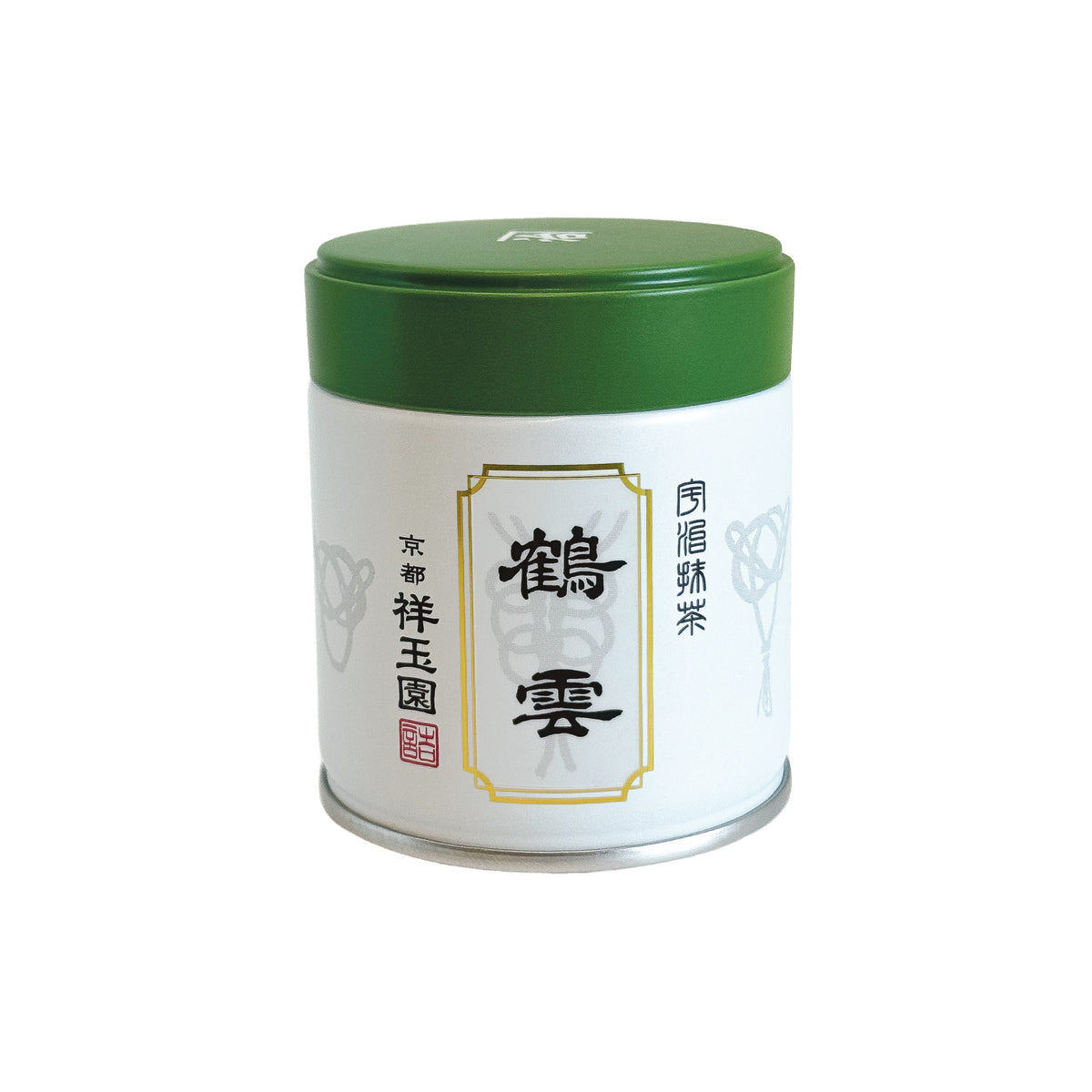 Shogyokuen Kakuun 40g matcha tin front label