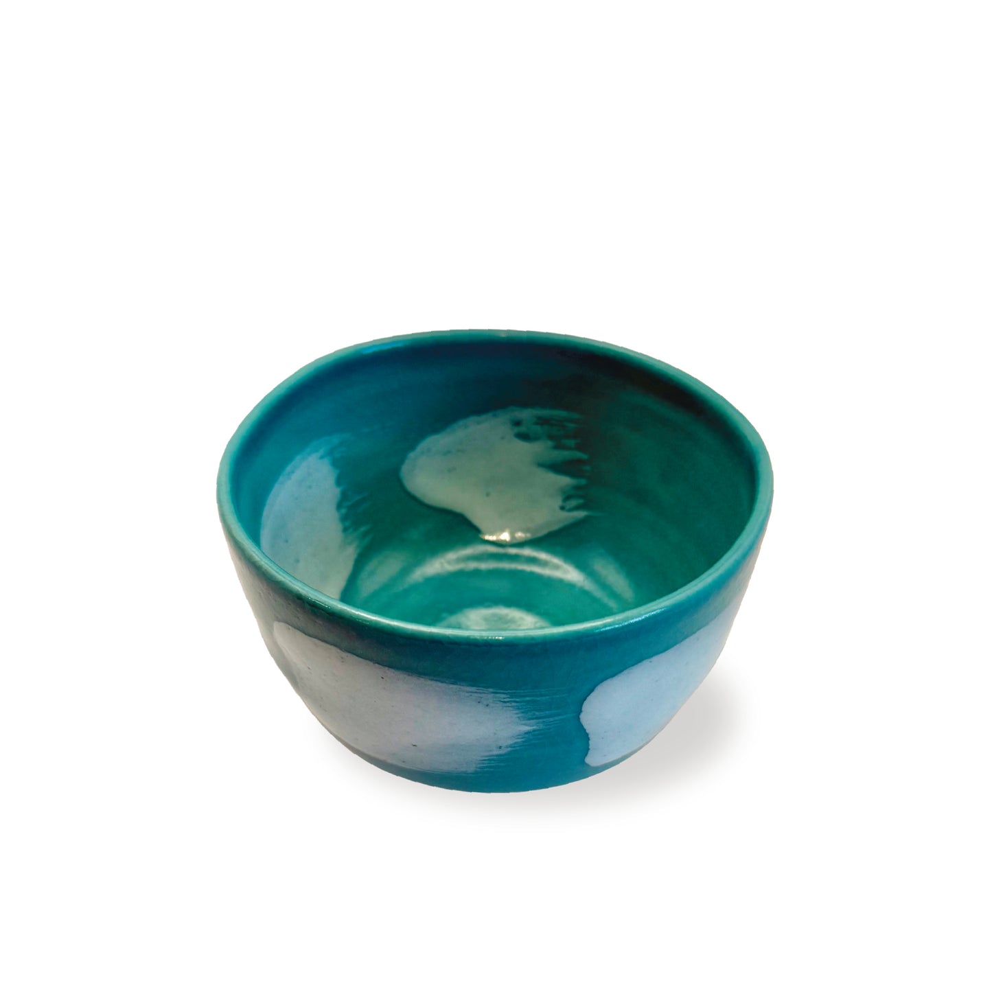 Small Matcha Bowl (Chawan) - Paint Strokes