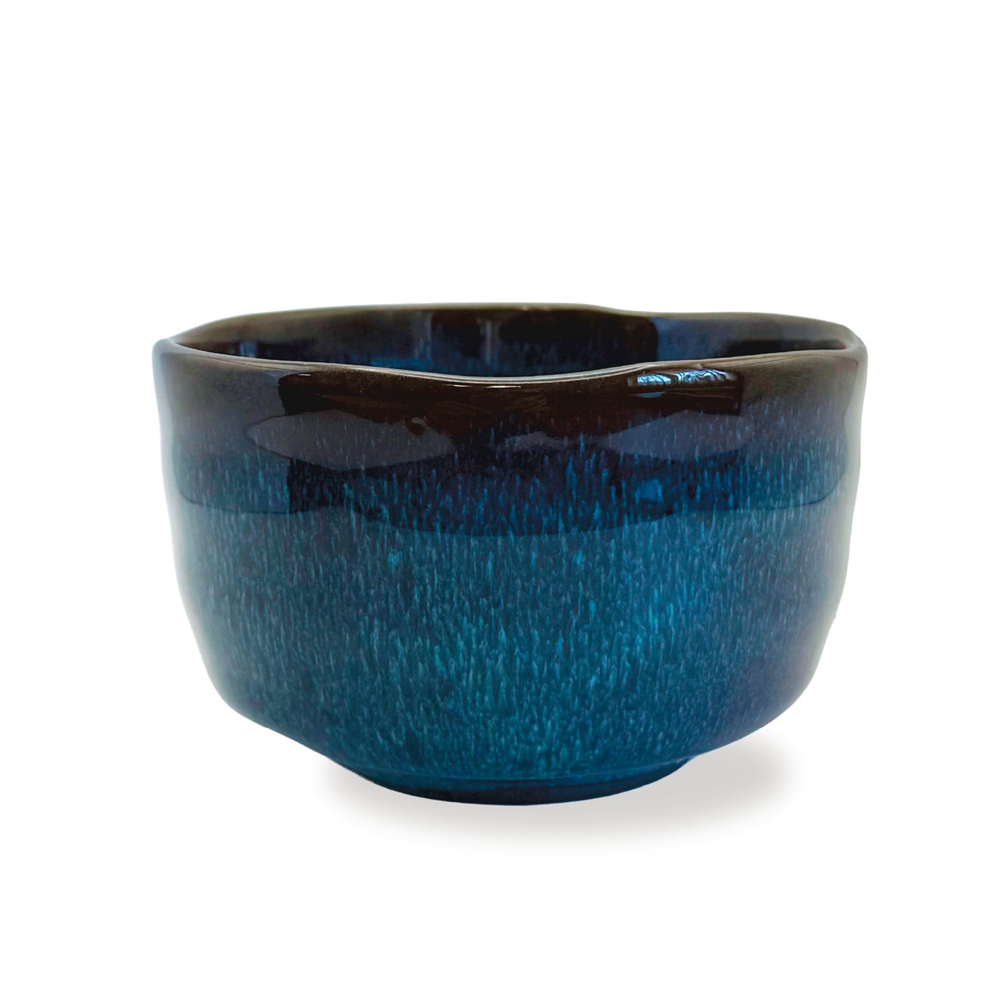Matcha Bowl (Chawan) - Deep Ocean Blue